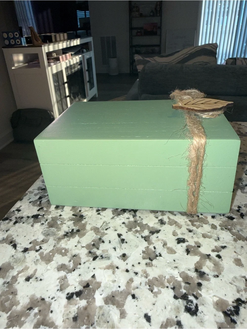 Decorative Green Stacked Books with Tassel - I Love Fall Most Of All